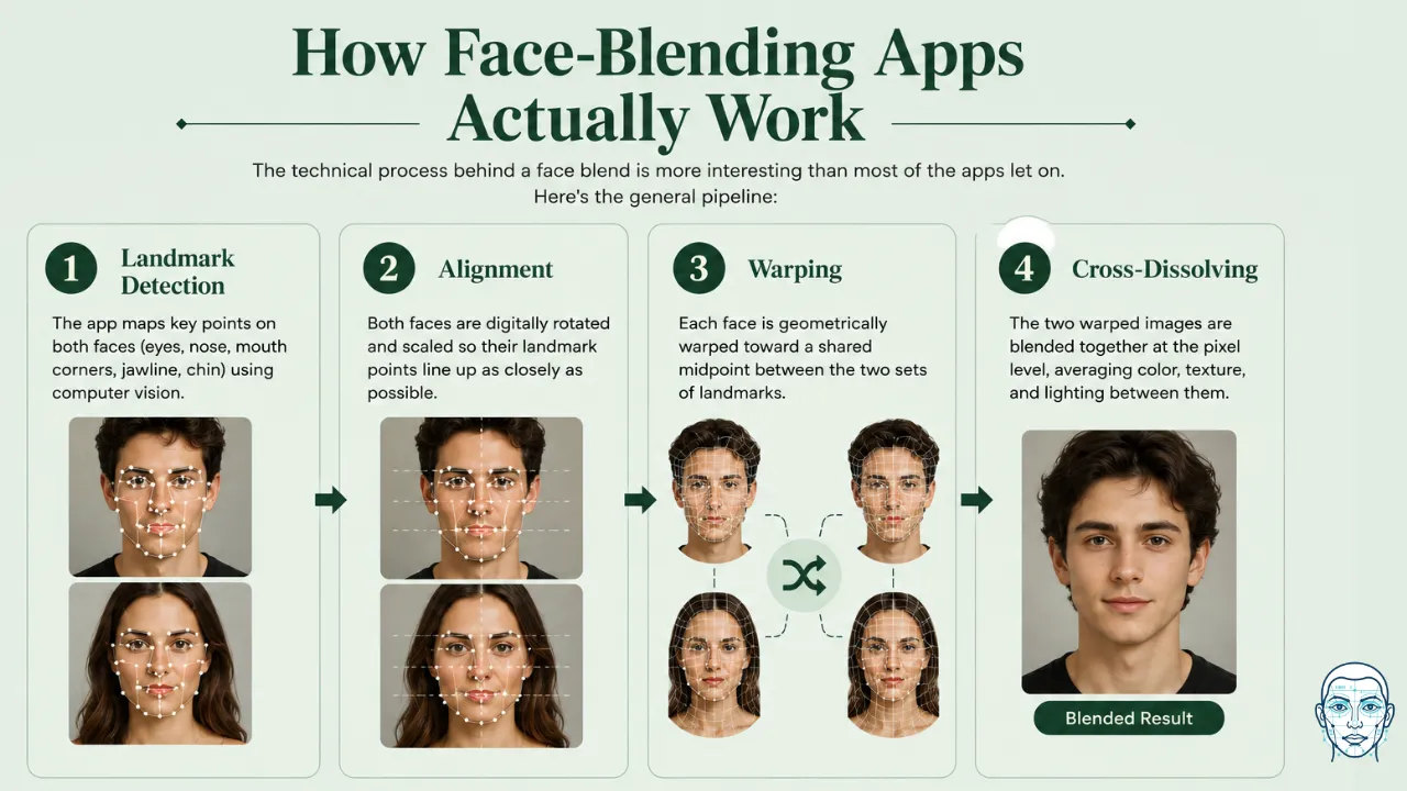 How Face Mashup (Blending) Apps work