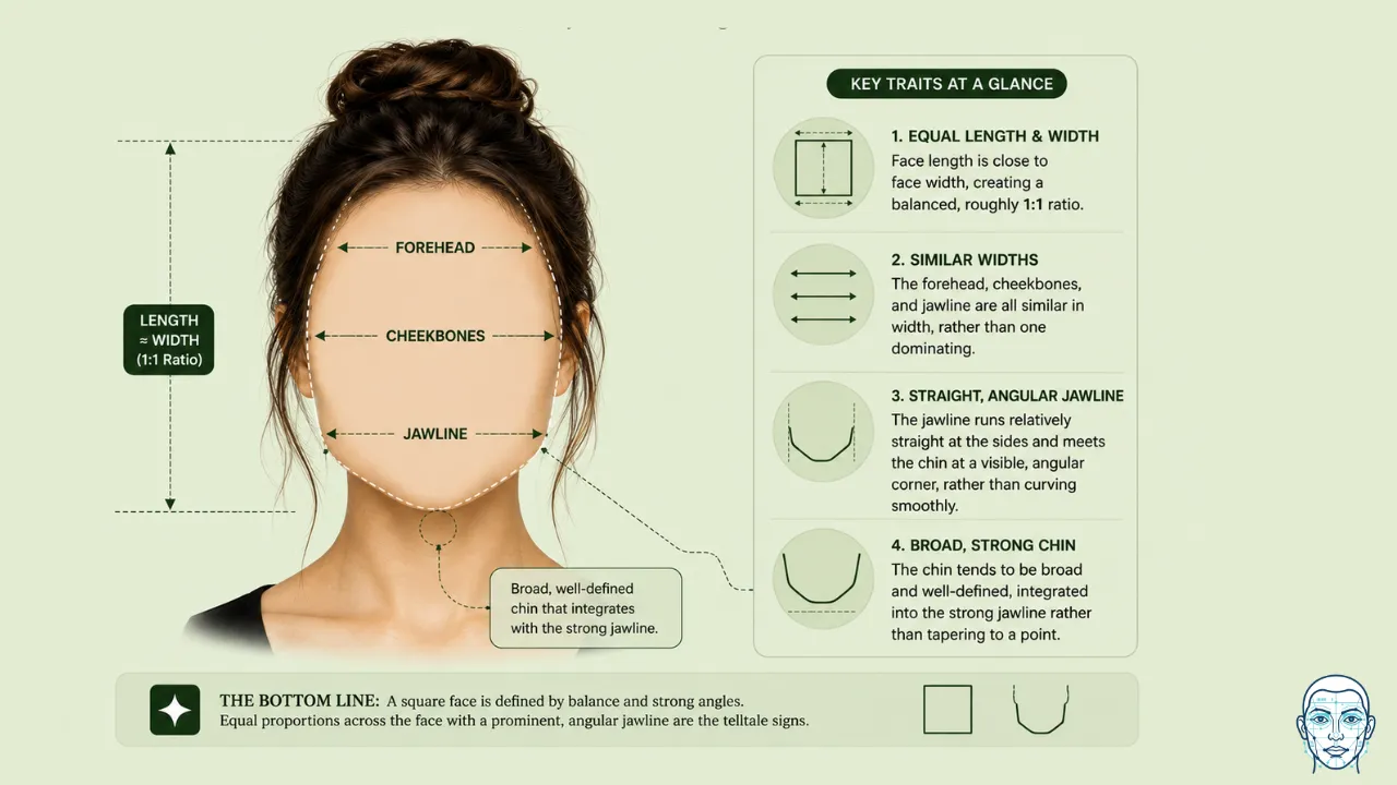 Square face shape definition