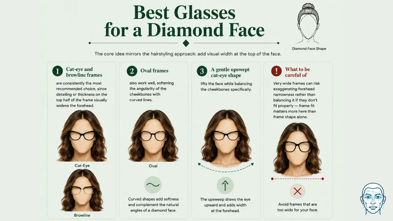 best glasses for a diamond face shape